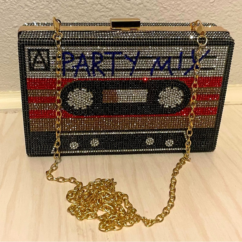 Party Mix Mixtape Badazzled Clutch Purse